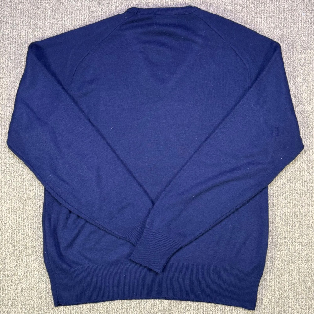 Vintage 1989 Logo 7 Super Bowl XXIII Joe Robbie V-Neck Sweatshirt USA L - Picture 2 of 9
